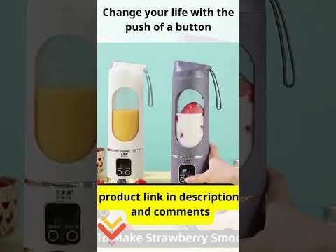 خلاط عصير صغير محمول قابل للشحن أدوات جديدة! أجهزة ذكية، تنظيف المنزل | اختراعات للمطبخ  #shorts