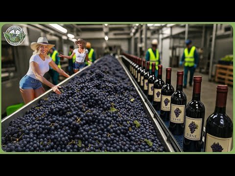How Million Tons of Grapes Are Turned Into Wine In Mega Factory – Amazing Grape Farming How Million Tons of Grapes Are Turned Into Wine In Mega Factory – Amazing Grape Farming